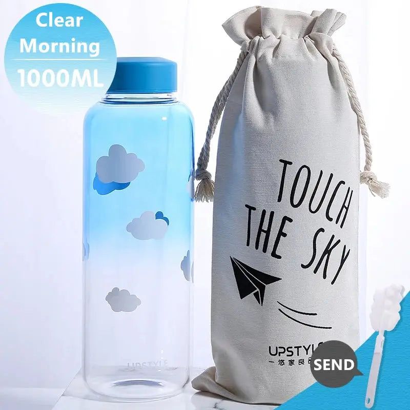 Gourde d'Eau en Verre Borosilicate avec Manchon 600ml