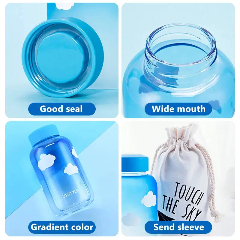 Gourde d'Eau en Verre Borosilicate avec Manchon 600ml